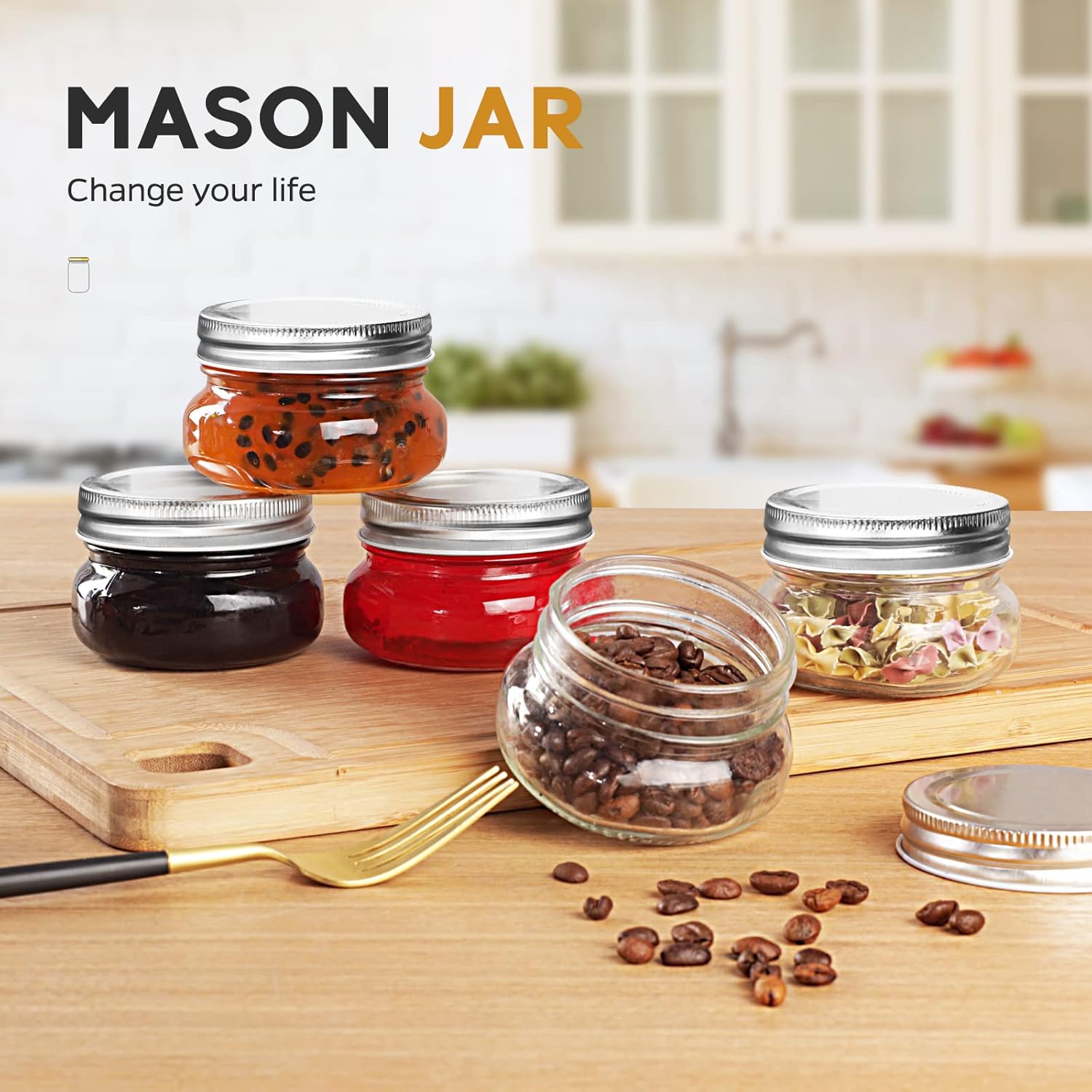 LovoIn Mason Jar Set