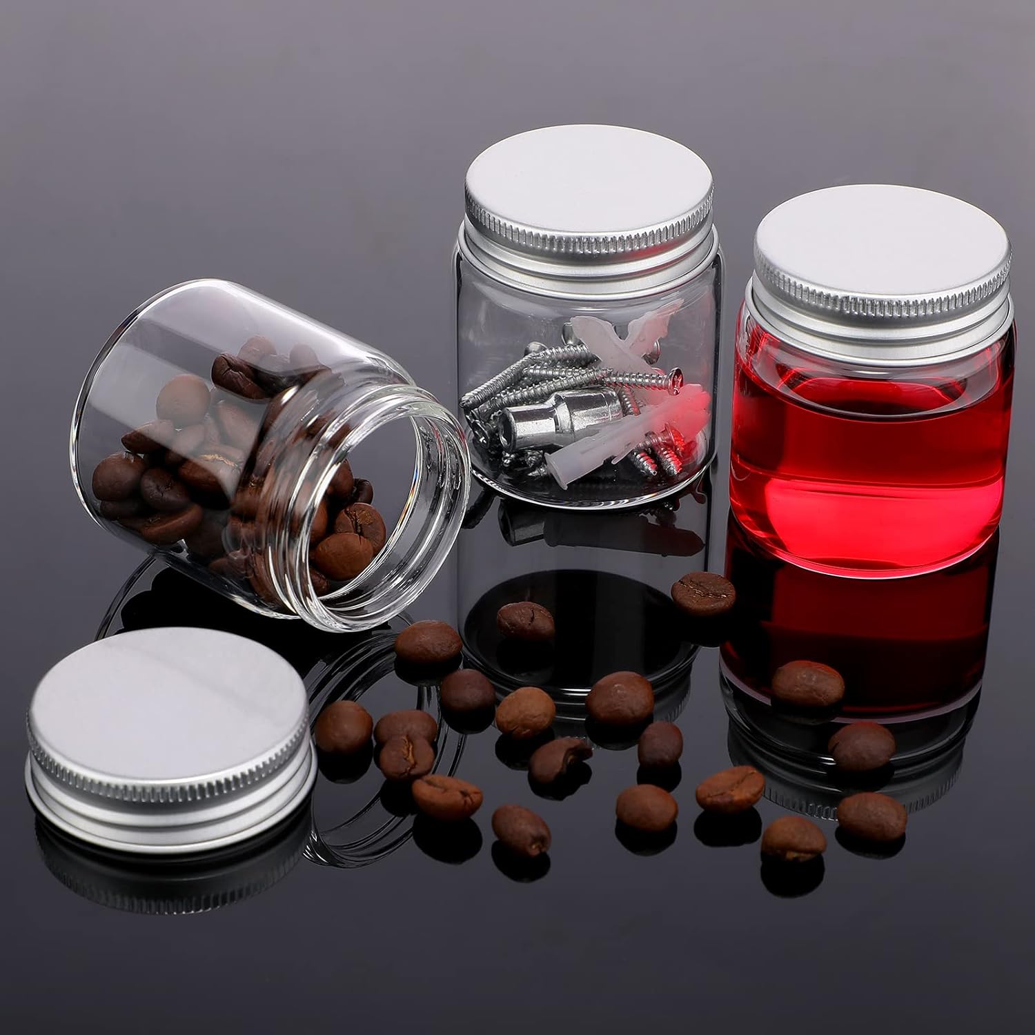 Eaasty Mini Mason Jars with Lids