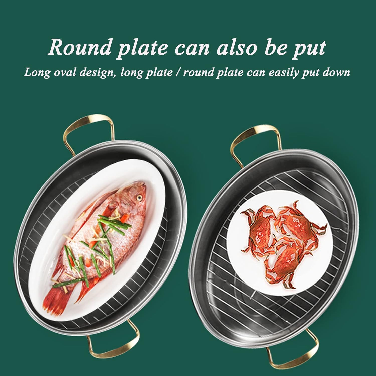 Stainless Steel Fish Steamer for Cooking P
