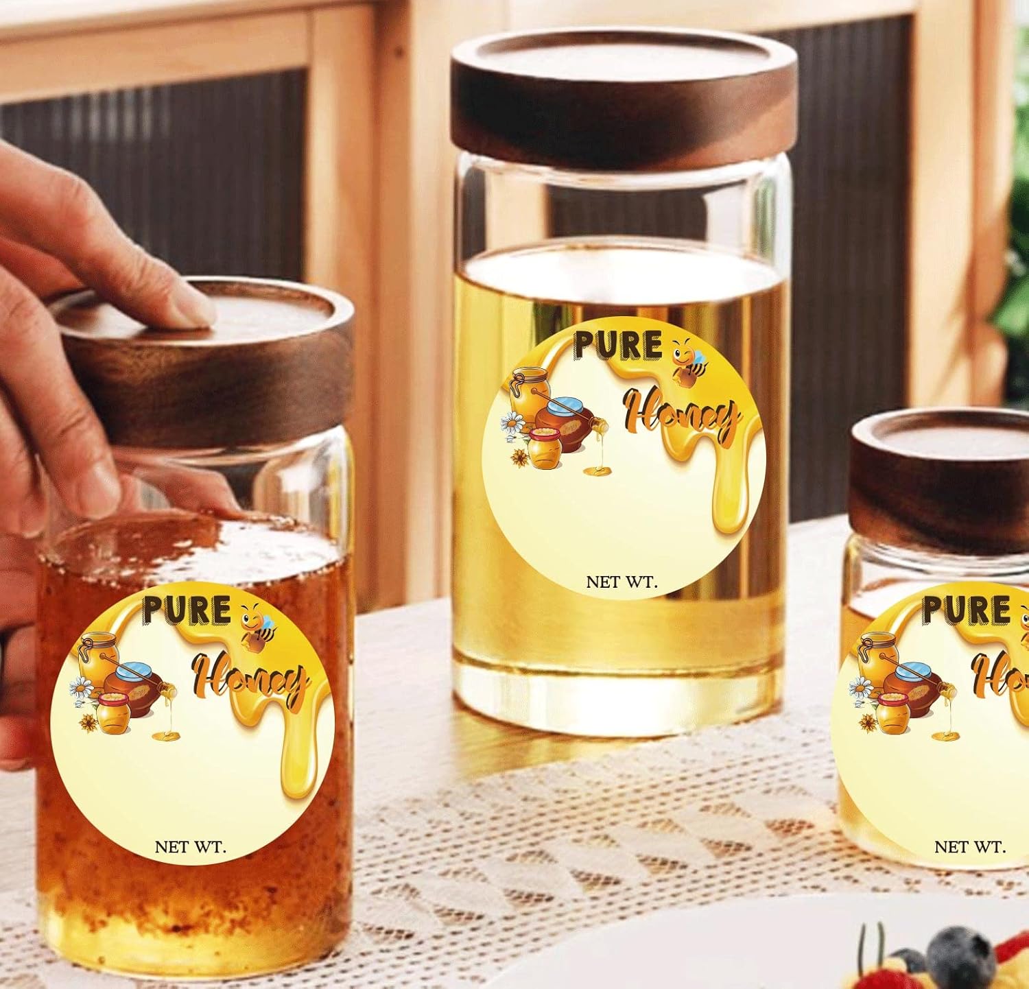 15 Inch Honey Bottle Labels 500pcs Per Roll