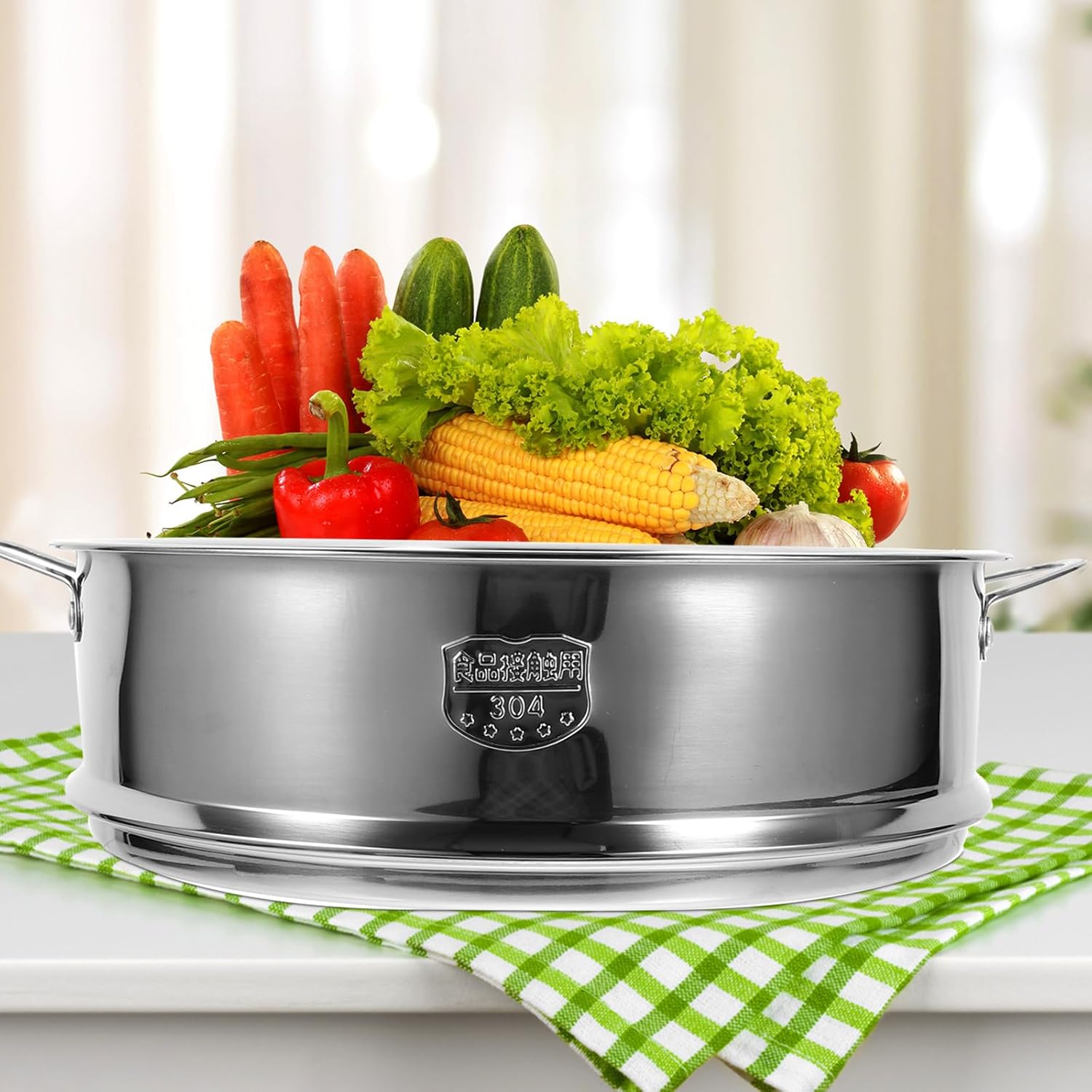 10 Inch Stainless Steel Steamer Basket for Pot