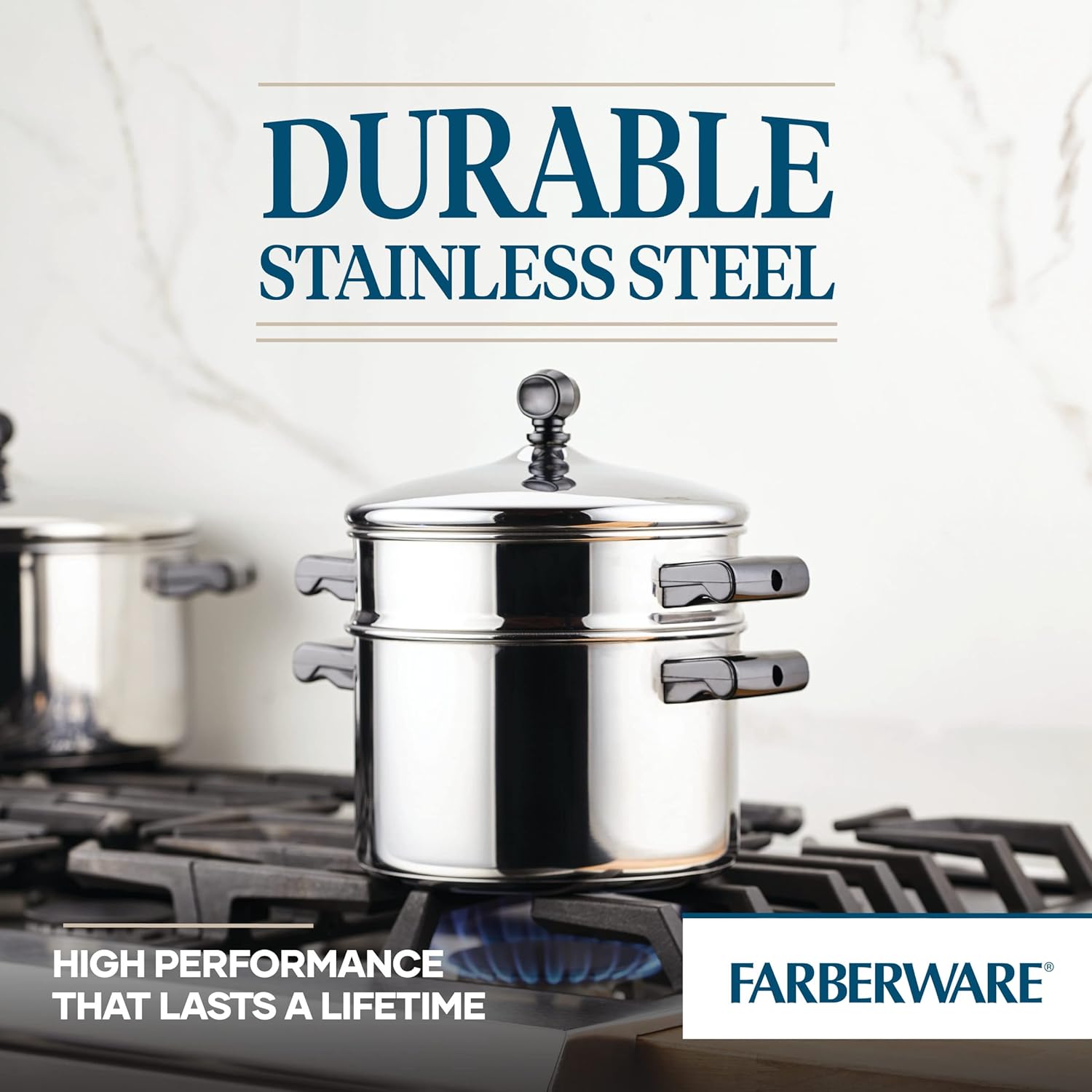Farberware Classic Series 3 Quart Silver Sauce Pot Steamer Insert