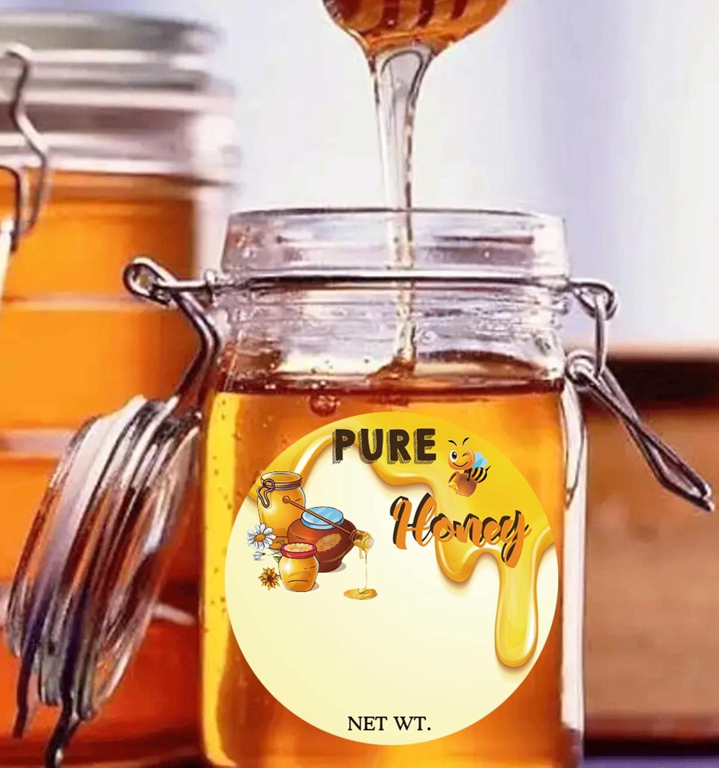 15 Inch Honey Bottle Labels 500pcs Per Roll