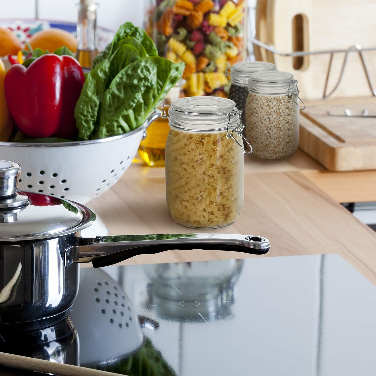 Premium 4-Pack Mason Jars Set