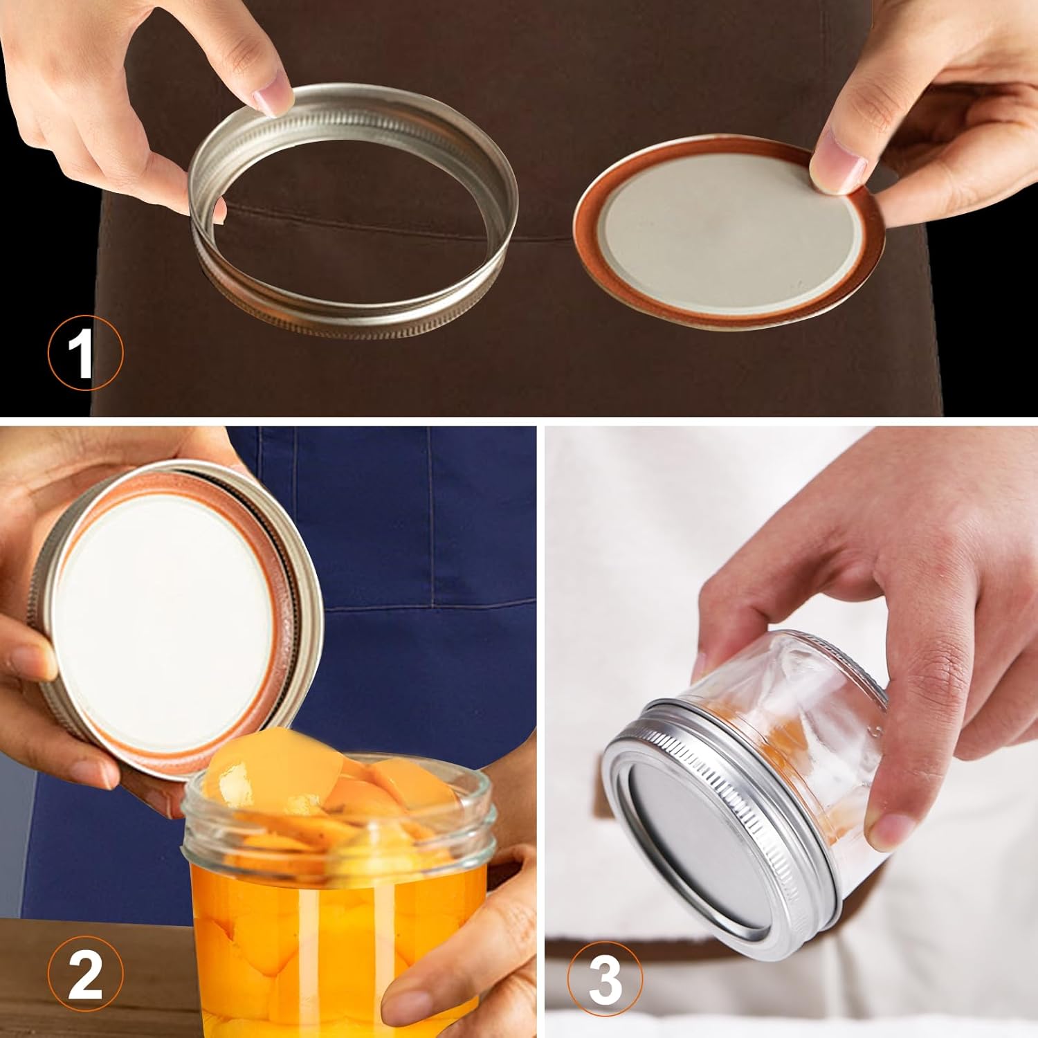 Small Mason Jars 8Pack 4oz Glass Canning Jars with Removable Lids