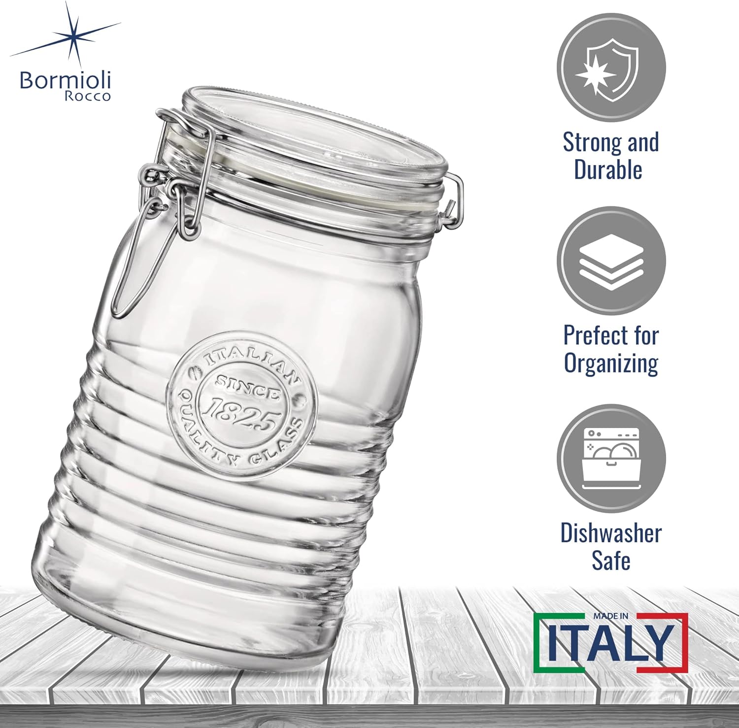 Bormioli Rocco Officina 1825 Glass Jars