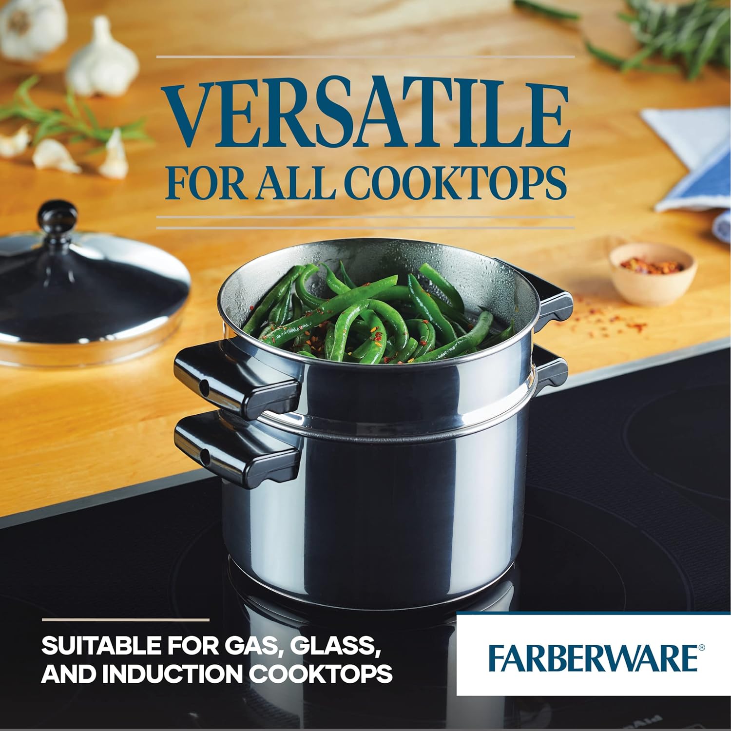 Farberware Classic Series 3 Quart Silver Sauce Pot Steamer Insert