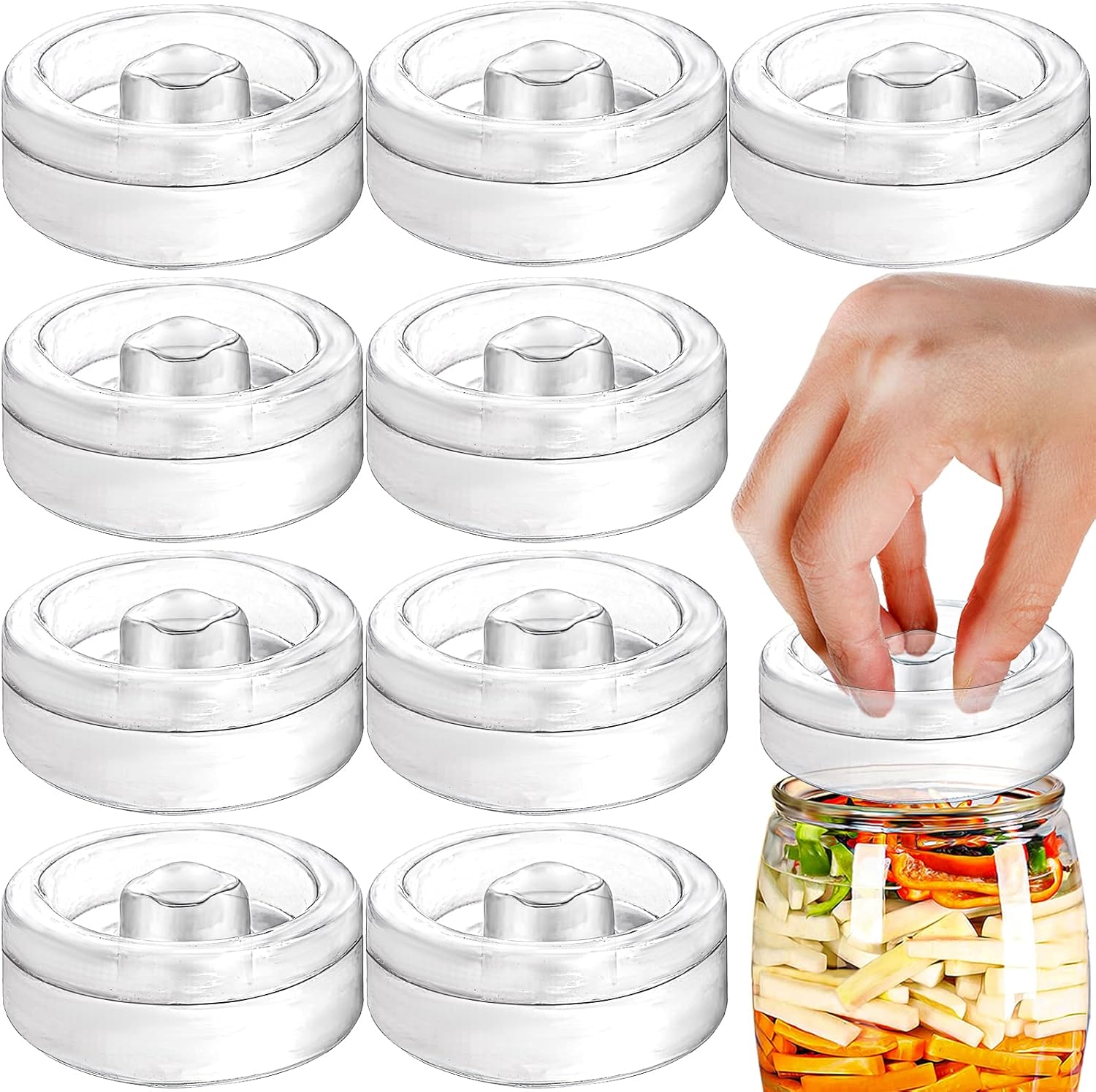 High-Quality Fermentation Glass Weights with Easy Grip for Home Fermenters