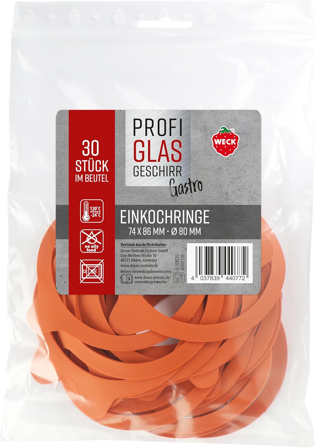 Perfect Preserving Rings for Weck Cans