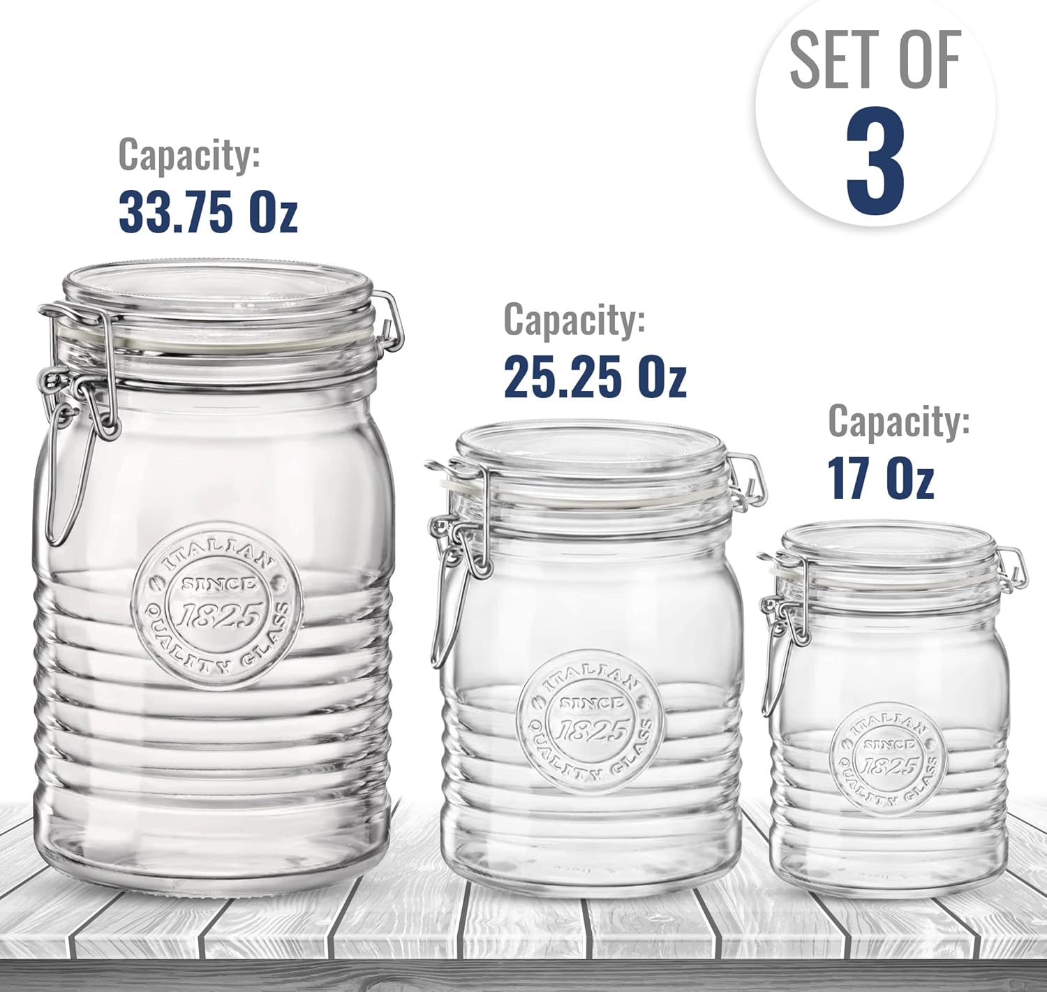 Bormioli Rocco Officina 1825 Glass Jars