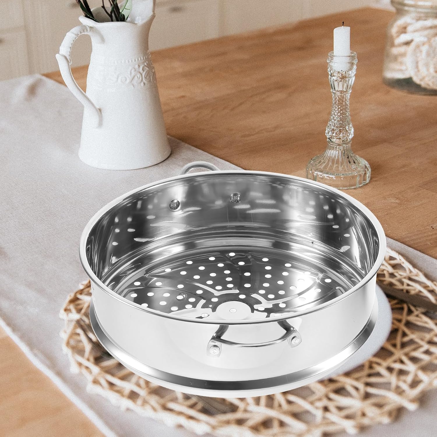 10 Inch Stainless Steel Steamer Basket for Pot
