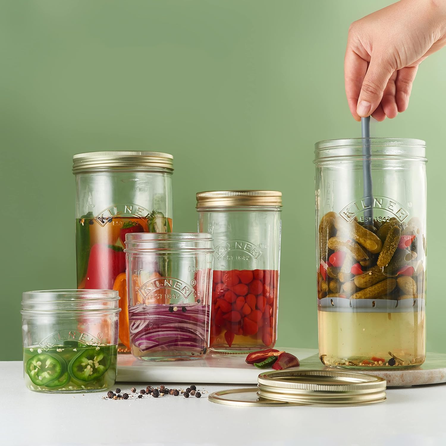 Kilner Pickle Jar with Lifter 1L