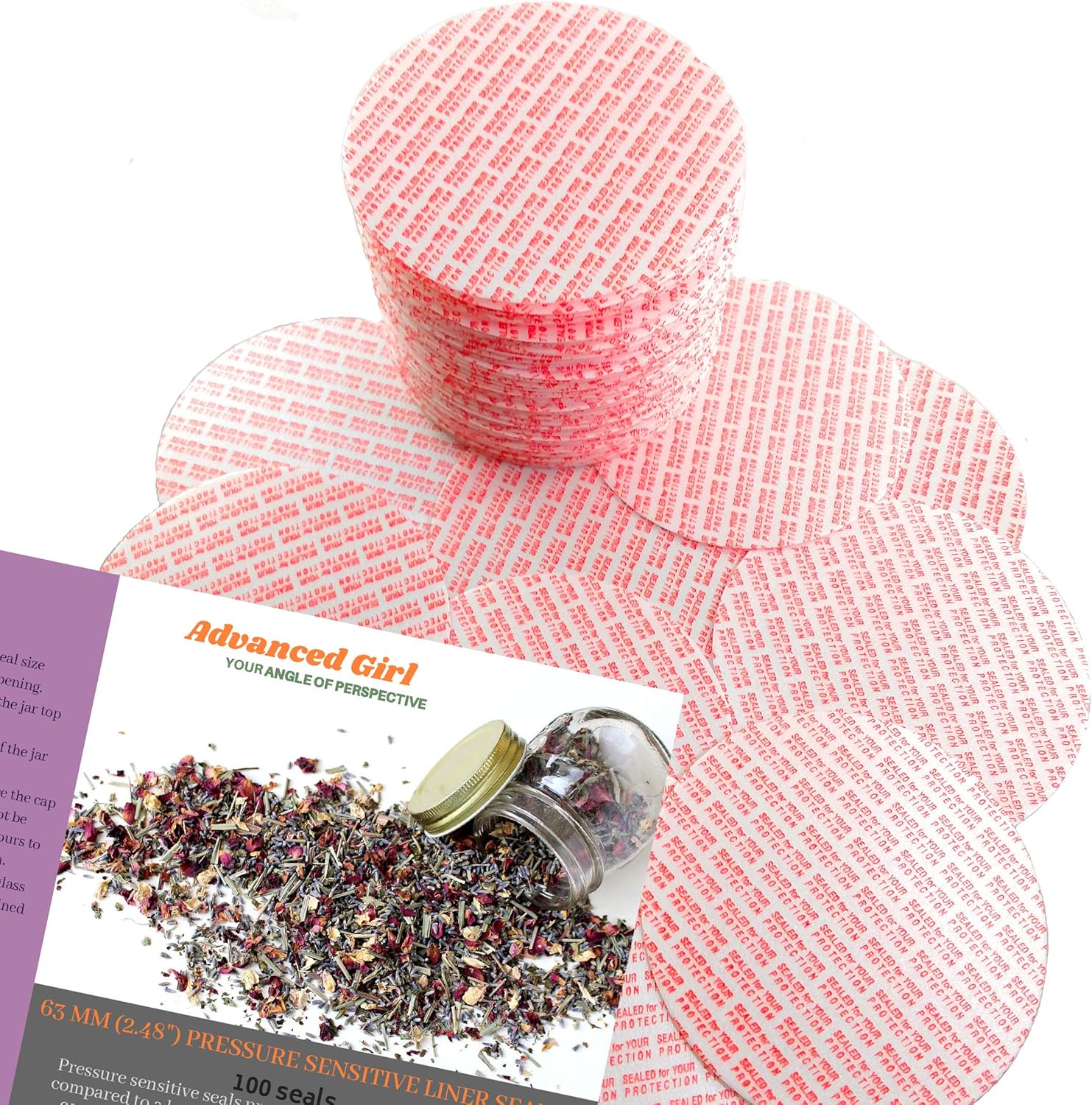 Advanced Girl - Pressure Sensitive Jar Seals Preserve Freshness